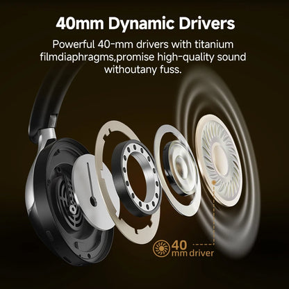 Słuchawki ANC QCY H3 Pro — LDAC, Hi-Res, -50dB, Dźwięk Przestrzenny