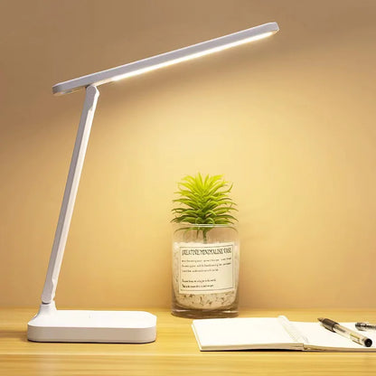 Składana Lampka Biurkowa LED USB z Dotykowym Ściemniaczem – Ochrona Oczu
