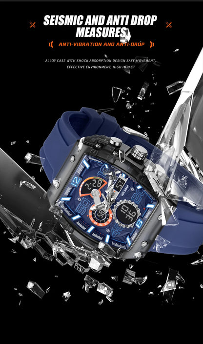 Smartwatch SMAEL 8109 – Dual Display, LED, Wodoszczelny 5ATM, Stoper i Alarm