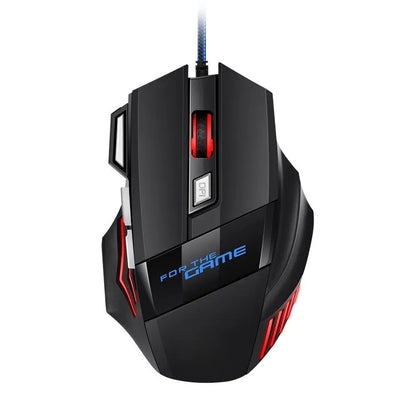 Mysz gamingowa RGB USB przewodowa 7 przycisków 5500 DPI ergonomiczna