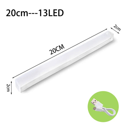 Lampka LED z czujnikiem ruchu, ładowanie USB-C, do kuchni, szafy i schodów