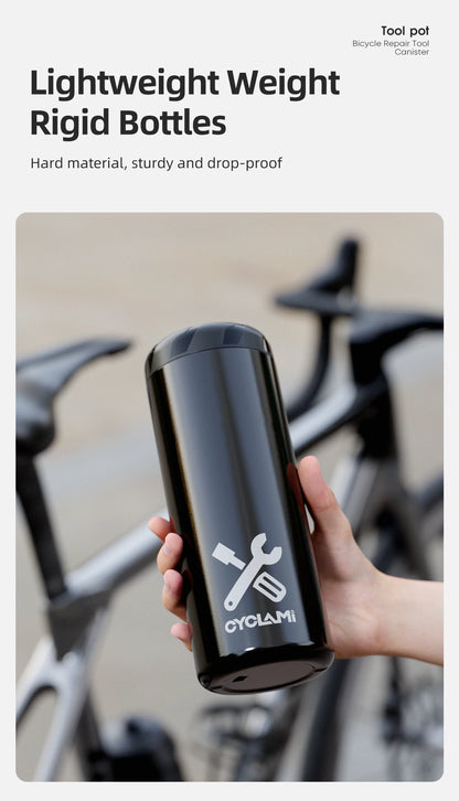 CYCLAMI Portable Cycling Tool Box MTB Road Bicycle Capsule Boxes Apply Bottle Cage Storage Repair Tool Kit Bike Frame Equipment