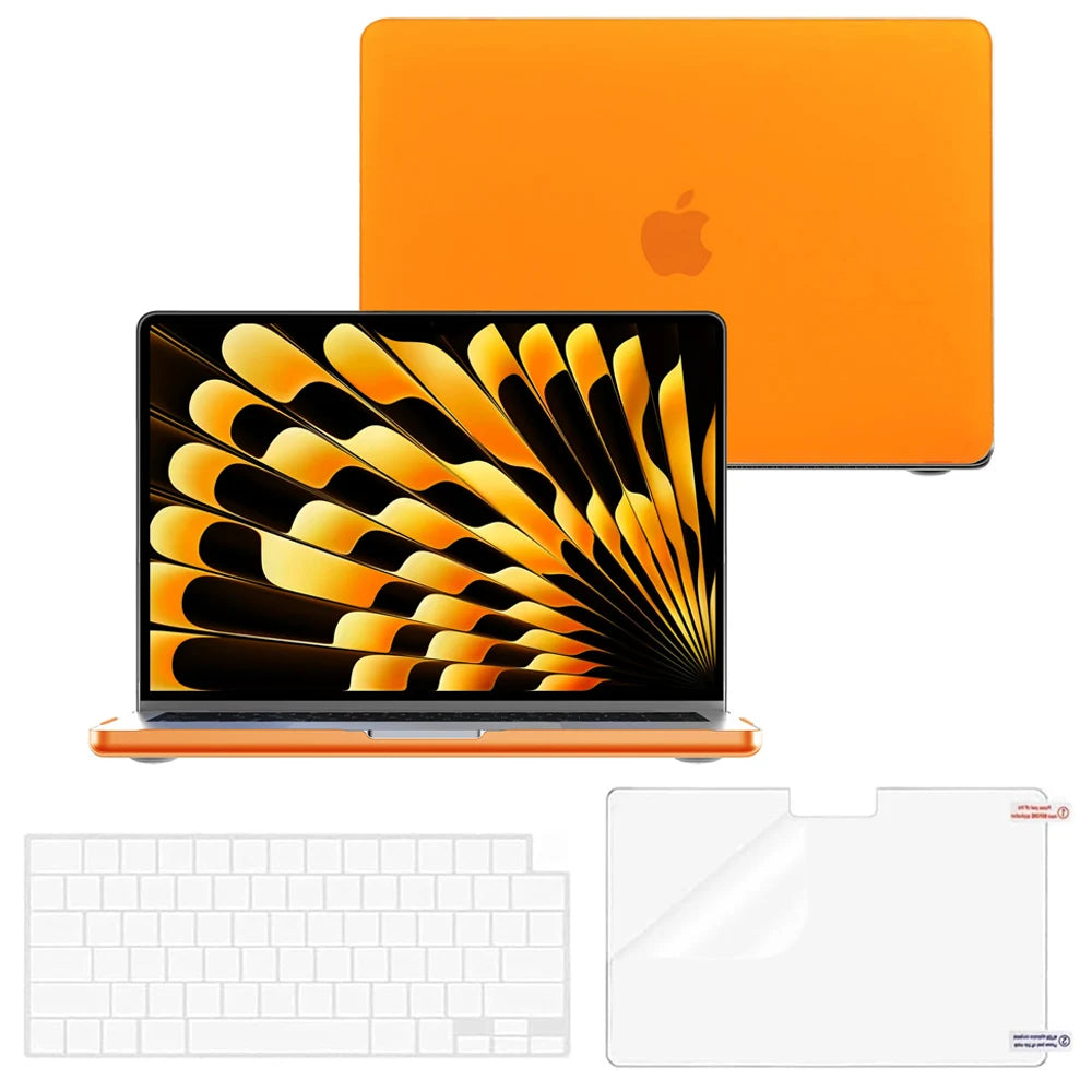 Etui do MacBook Air 13 M5 M4 M3 M2 / Air 15 M5 / Pro 14 16 M5 – matowa obudowa ochronna z powłoką anty-odcisk