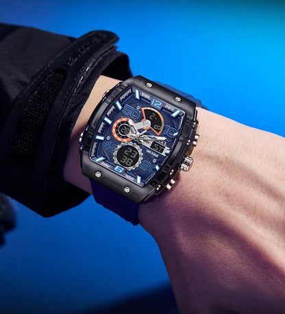 Smartwatch SMAEL 8109 – Dual Display, LED, Wodoszczelny 5ATM, Stoper i Alarm