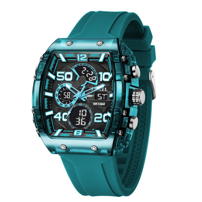 Smartwatch SMAEL 8109 – Dual Display, LED, Wodoszczelny 5ATM, Stoper i Alarm