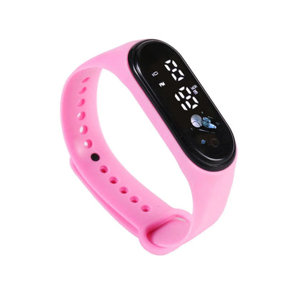 Smartwatch dla dzieci z cyfrowym wyświetlaczem – zegarek sportowy na silikonowej bransolecie