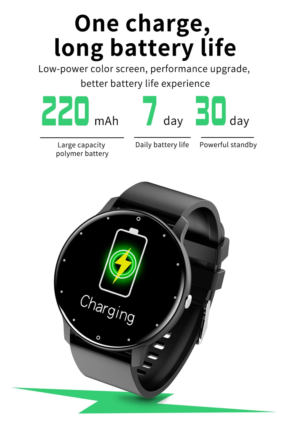 Smartwatch LIGE – Rozmowy Bluetooth, Puls, Tlen we Krwi, Tryby Sportowe
