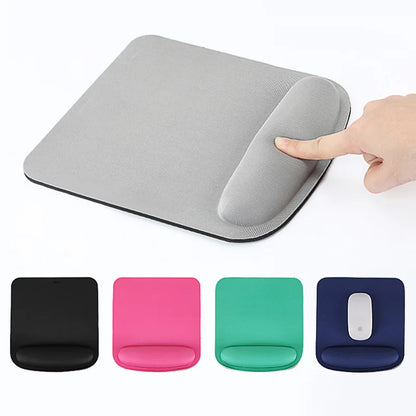 Podkładka pod mysz z podpórką pod nadgarstek - ergonomiczna, gumowa podstawa