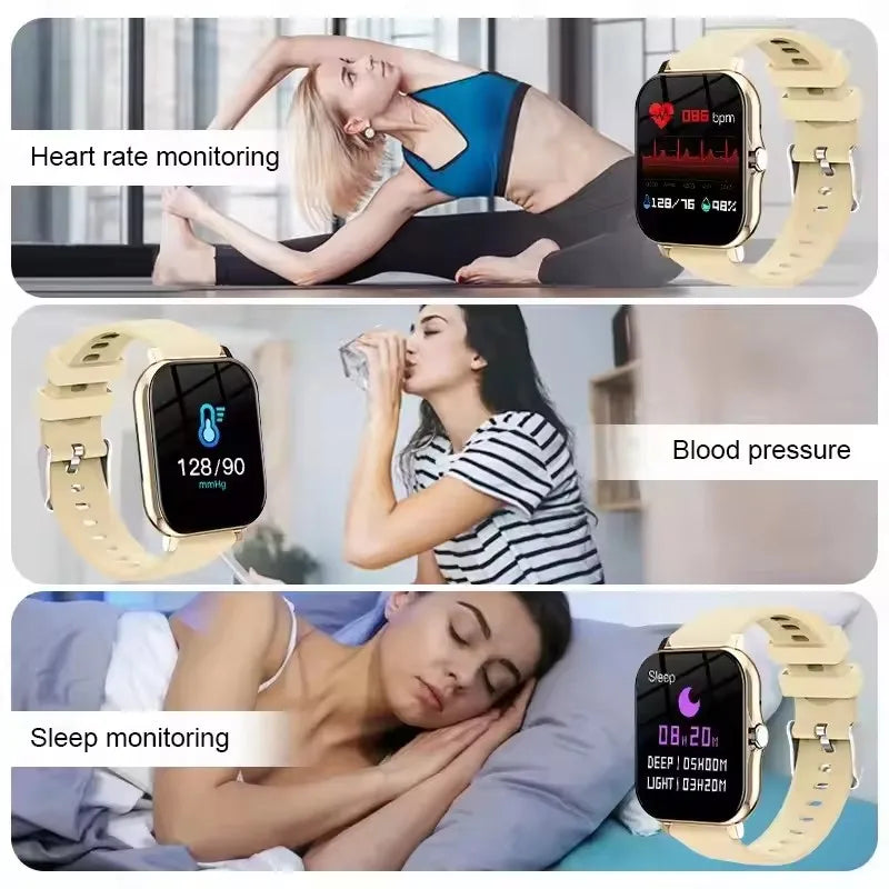 Smartwatch z rozmowami Bluetooth, monitorem zdrowia i GPS – ekran 2,01"