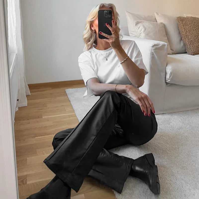Szara Koszulka Crop Top Gorsetowa Damska – Casual Streetwear Wiosna Lato