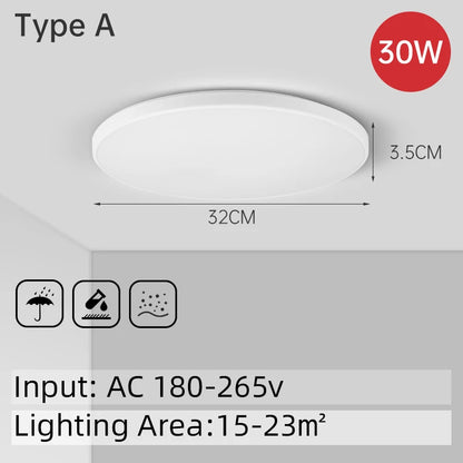 Lampa sufitowa LED 15W-50W | Plafon do kuchni, salonu, sypialni | 3000K/4000K/6500K | 220V