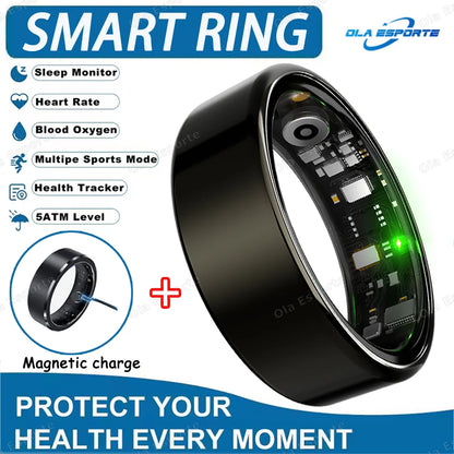 Inteligentny Pierścień Smartring – Tętno, Ciśnienie, Sen, SpO2 | IP68 | Bluetooth 5.3