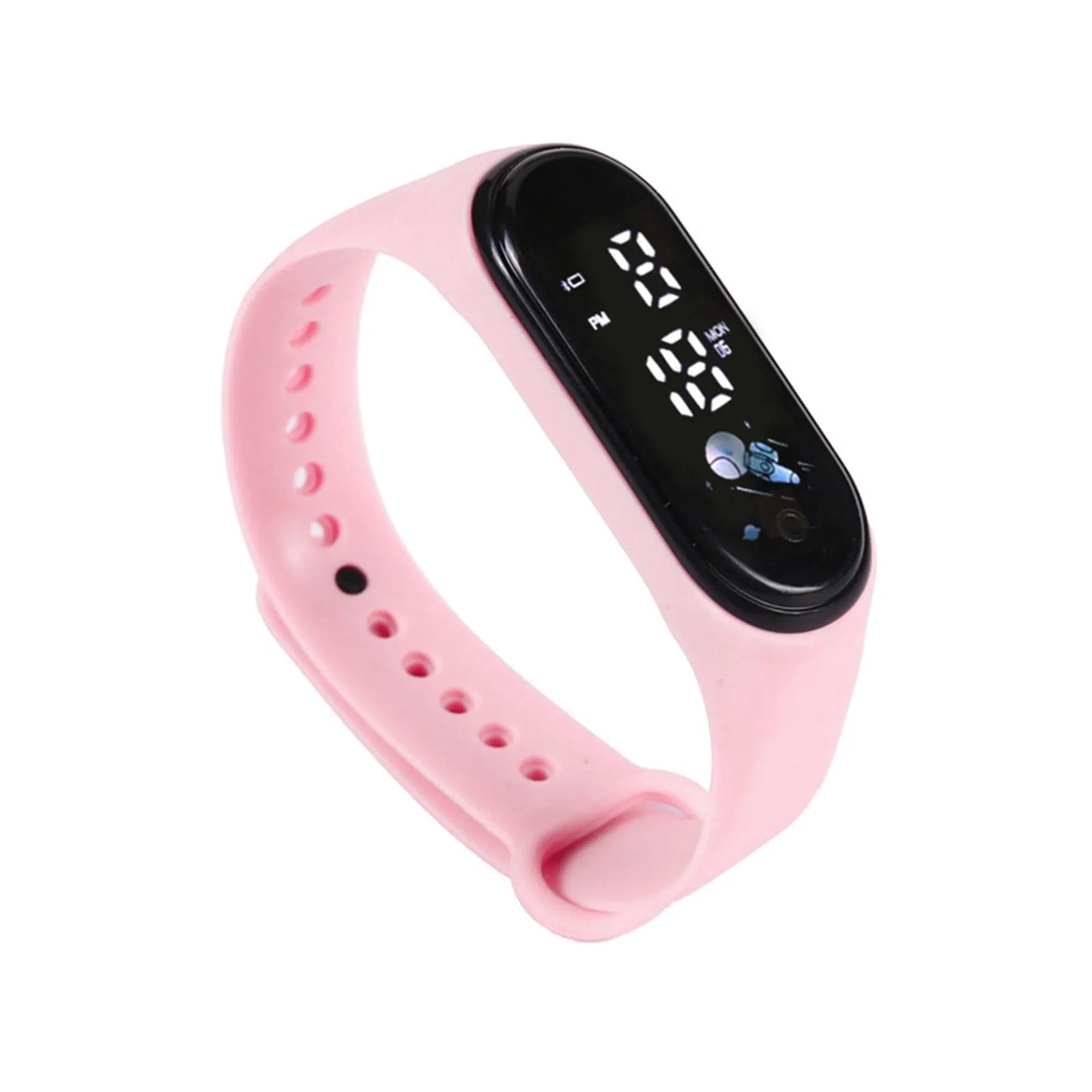 Smartwatch dla dzieci z cyfrowym wyświetlaczem – zegarek sportowy na silikonowej bransolecie