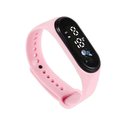 Smartwatch dla dzieci z cyfrowym wyświetlaczem – zegarek sportowy na silikonowej bransolecie
