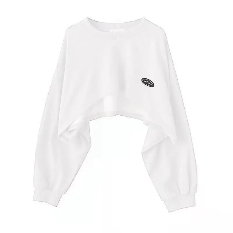 Bluza Damska Oversize Pullover z Kapturem – Jednolity Kolor Streetwear