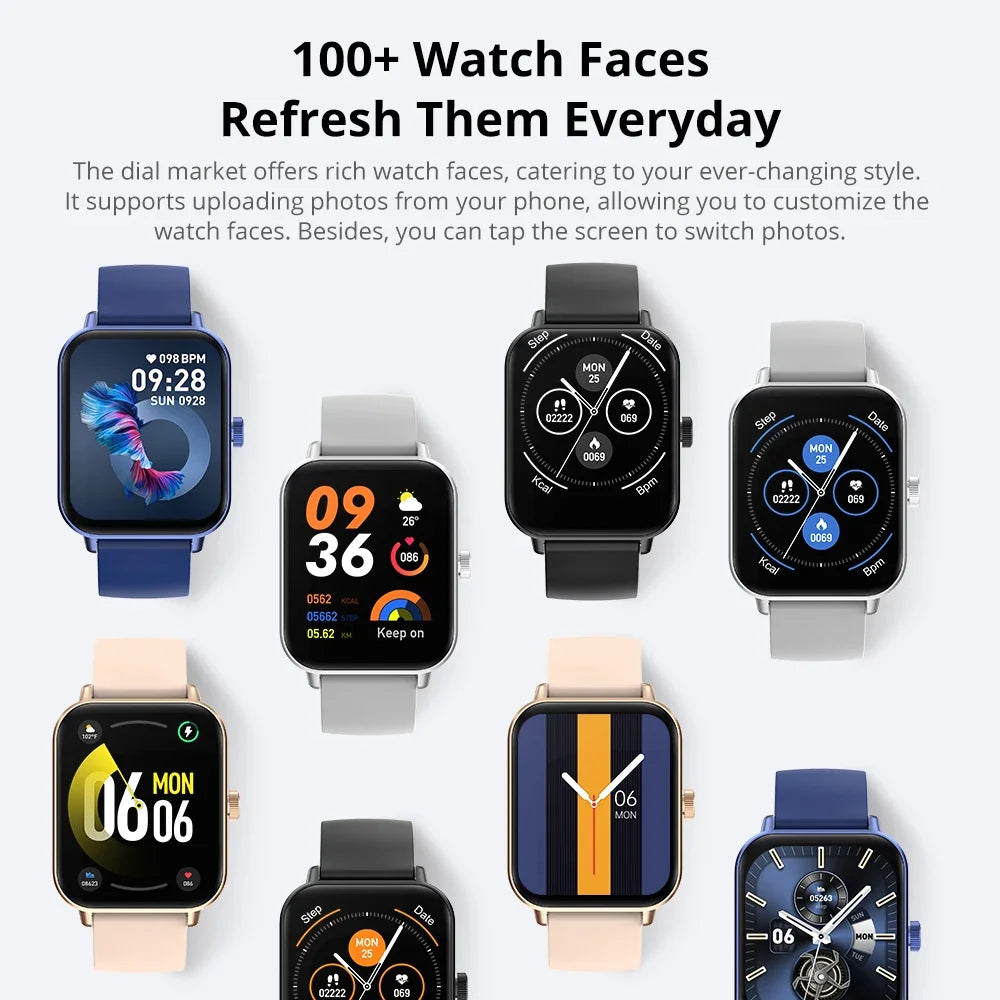 Smartwatch COLMI P81 z rozmowami Bluetooth, monitorem zdrowia 24H i 100+ trybami sportowymi