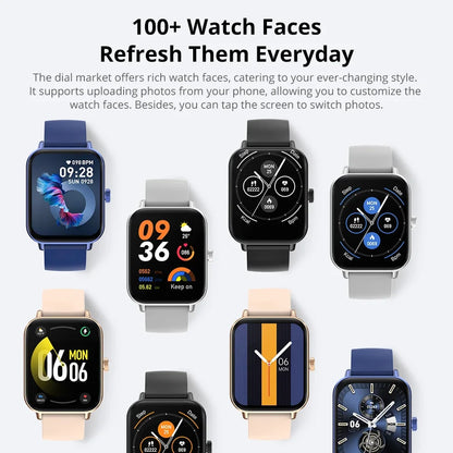 Smartwatch COLMI P81 z rozmowami Bluetooth, monitorem zdrowia 24H i 100+ trybami sportowymi
