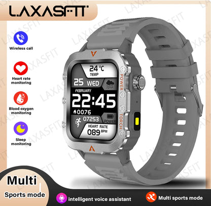 Smartwatch LAXASFIT Q11 – Latarka LED, Monitorowanie Zdrowia, Sport