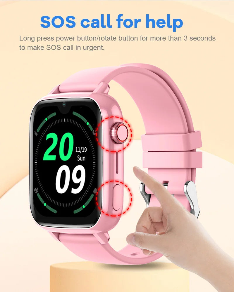 Smartwatch dla dzieci 4G GPS WiFi wideorozmowy SOS KGG