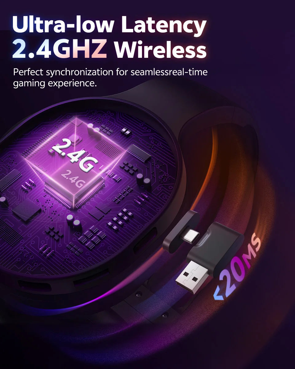 Słuchawki Bluetooth QCY Heroad V200 - 50mm Driver