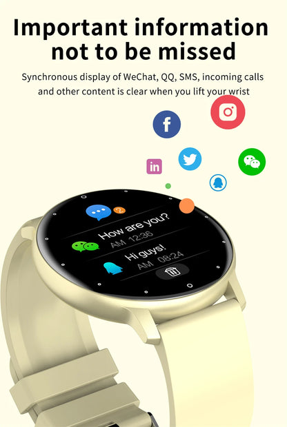 Smartwatch LIGE – Rozmowy Bluetooth, Puls, Tlen we Krwi, Tryby Sportowe