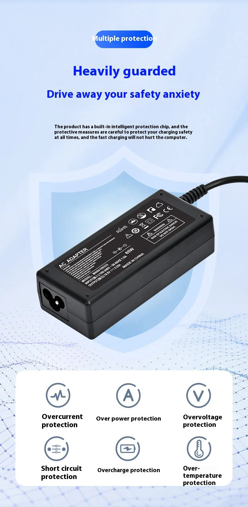 Ładowarka do Dell Inspiron 65W 19.5V 3.34A wtyk 4.5x3.0mm – zasilacz Dell Inspiron 15 3551 3552 3558 5551 5558 7568