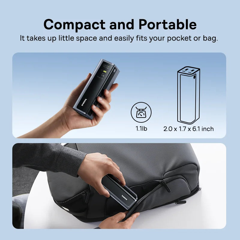 Baseus 145W Power Bank 20800mAh USB-C Szybkie Ładowanie