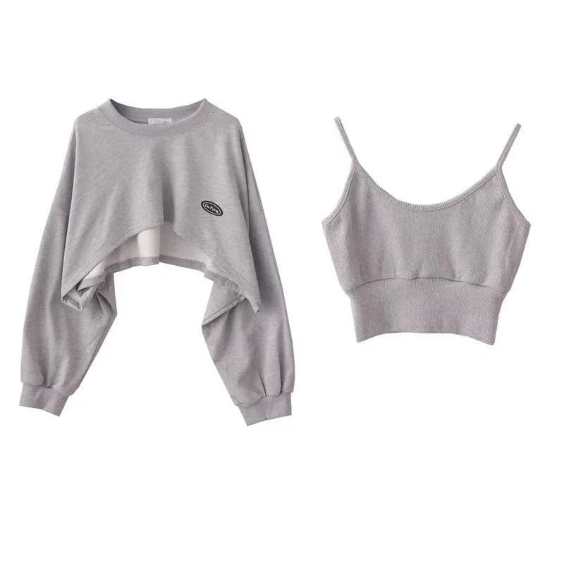 Bluza Damska Oversize Pullover z Kapturem – Jednolity Kolor Streetwear