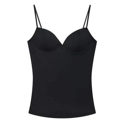 Gorsetowy Top Damski Crop na Ramiączkach – Brązowy Bustier Bodycon Backless
