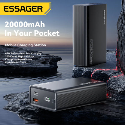 Power Bank 20000mAh PD 65W Szybkie Ładowanie iPhone