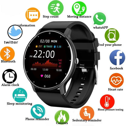 Smartwatch LIGE – Rozmowy Bluetooth, Puls, Tlen we Krwi, Tryby Sportowe