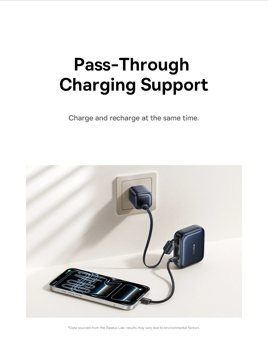 Baseus 45W Power Bank 10000mAh USB-C - Szybkie ładowanie
