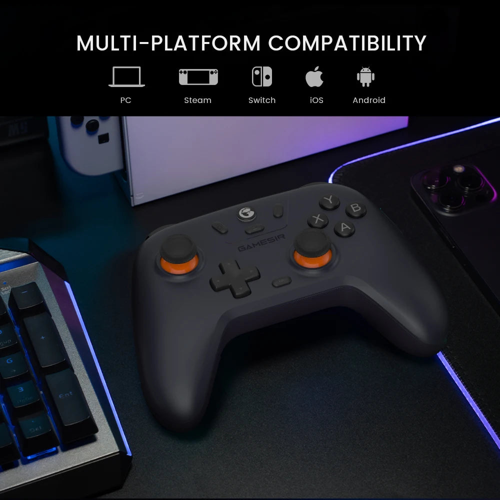 GameSir Nova Lite Bezprzewodowy Gamepad | Bluetooth, Dongle, USB-C | Switch, Android, iOS, PC