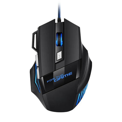 Mysz gamingowa RGB USB przewodowa 7 przycisków 5500 DPI ergonomiczna