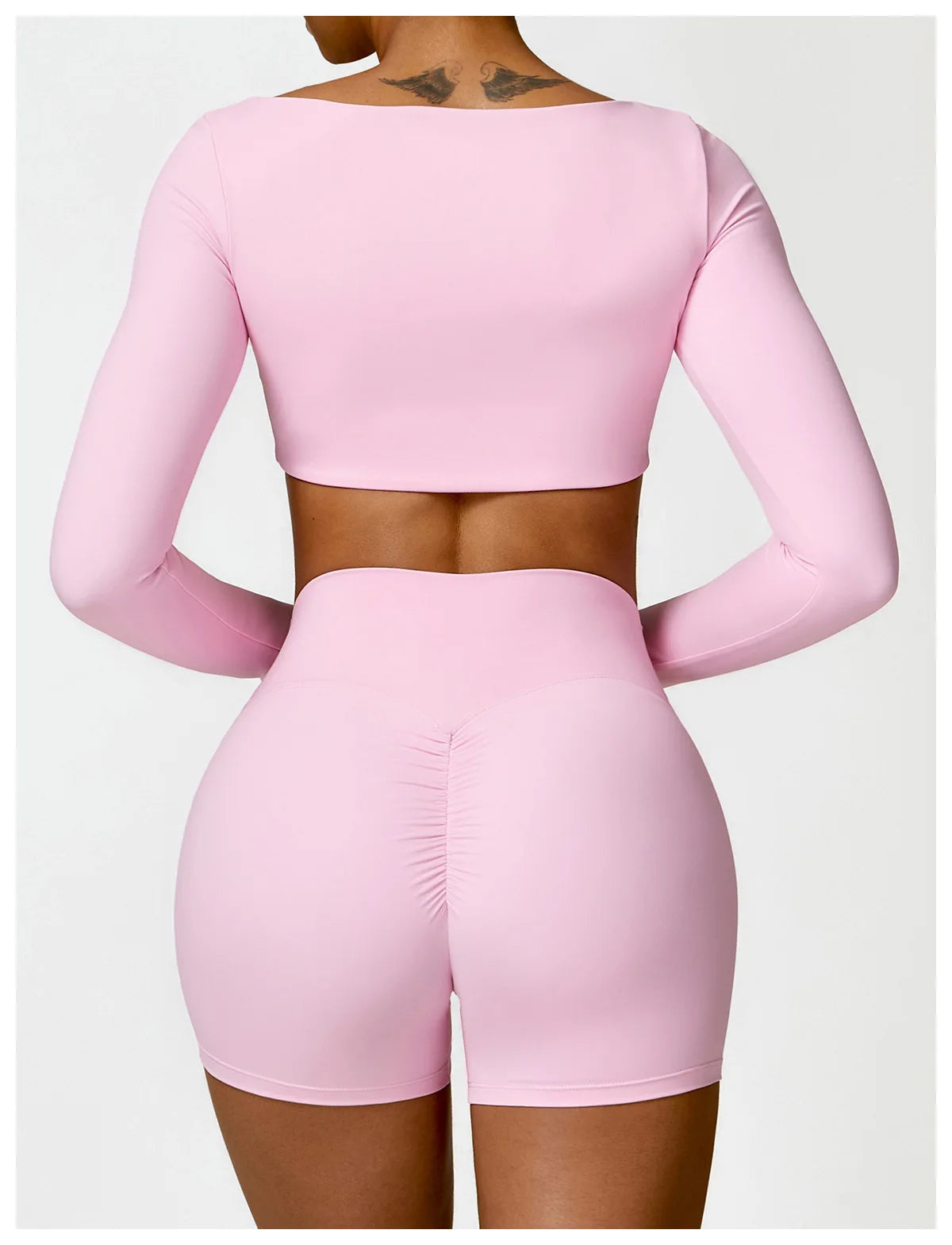 Sportowy Crop Top Damski z Kwadratowym Dekoltem – Szybkoschnący do Jogi i Siłowni