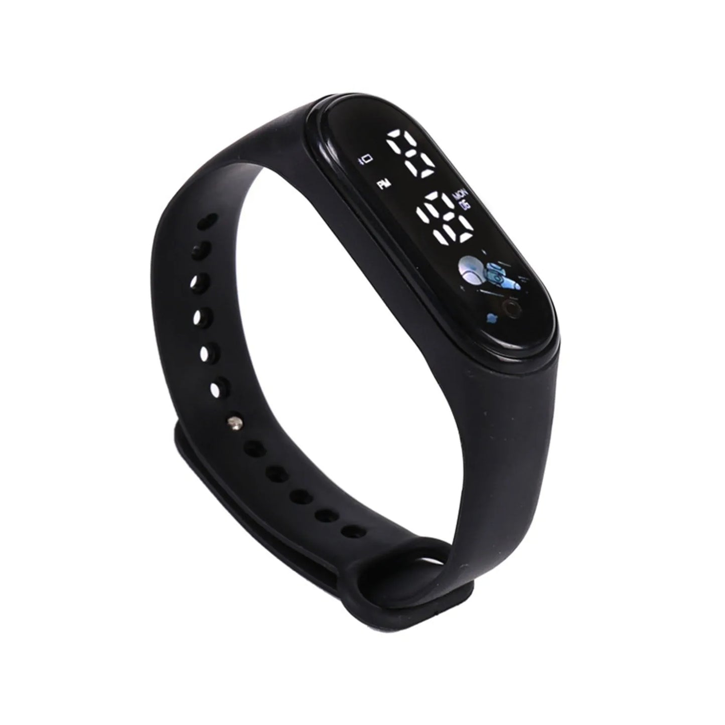 Smartwatch dla dzieci z cyfrowym wyświetlaczem – zegarek sportowy na silikonowej bransolecie
