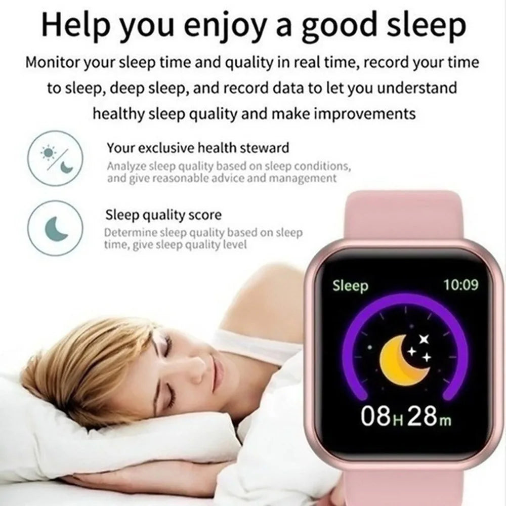 Smartwatch Damski Męski CHAOGENB Y68 – Monitorowanie Snu, Tętna i Aktywności