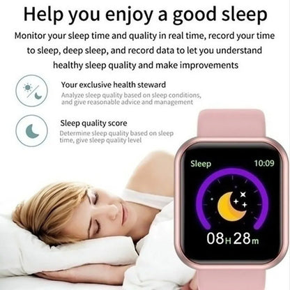 Smartwatch Damski Męski CHAOGENB Y68 – Monitorowanie Snu, Tętna i Aktywności