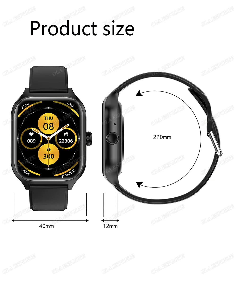 Smartwatch z rozmowami Bluetooth, monitorem zdrowia i ekranem 1.83" – dla niej i dla niego