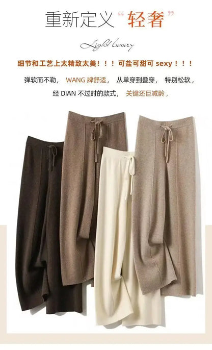 Czarne Spodnie Dresowe Damskie Wide Leg Wysoki Stan – Retro HipHop Korean