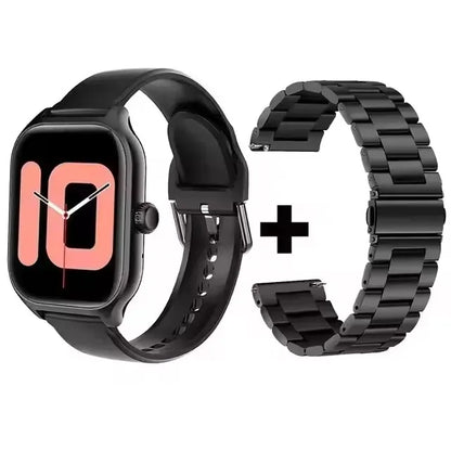 Smartwatch z rozmowami Bluetooth, monitorem zdrowia i ekranem 1.83" – dla niej i dla niego