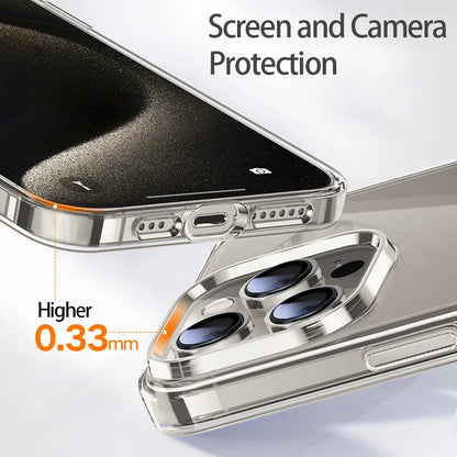 Przezroczyste etui silikonowe iPhone 16 15 14 13 12 11 Pro Max XR XS