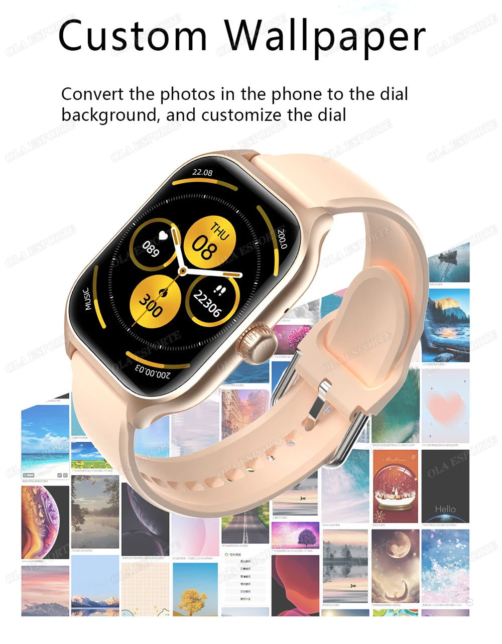 Smartwatch z rozmowami Bluetooth, monitorem zdrowia i ekranem 1.83" – dla niej i dla niego