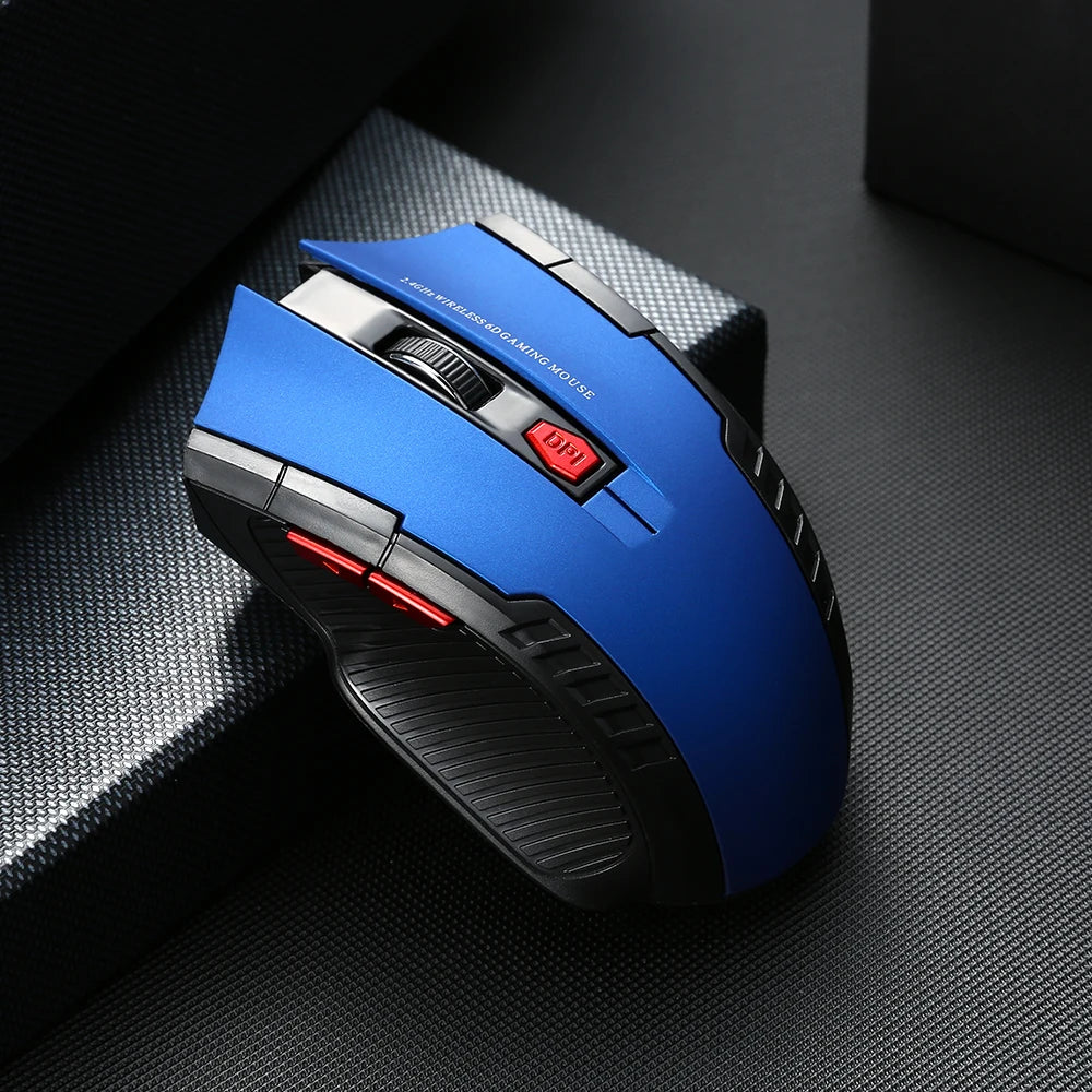 Mysz bezprzewodowa 2.4G 1600DPI 6 przycisków USB do PC i laptopa