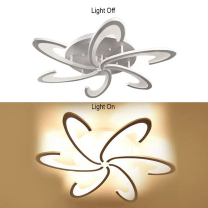 Lampa sufitowa LED Kwiat | Akryl i aluminium | 3 barwy światła | Pilot | 10-15 m²