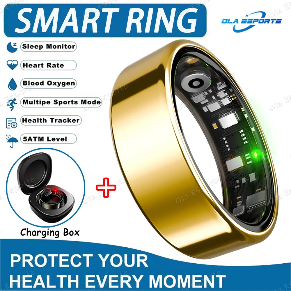 Inteligentny Pierścień Smartring – Tętno, Ciśnienie, Sen, SpO2 | IP68 | Bluetooth 5.3