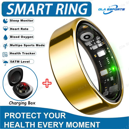 Inteligentny Pierścień Smartring – Tętno, Ciśnienie, Sen, SpO2 | IP68 | Bluetooth 5.3