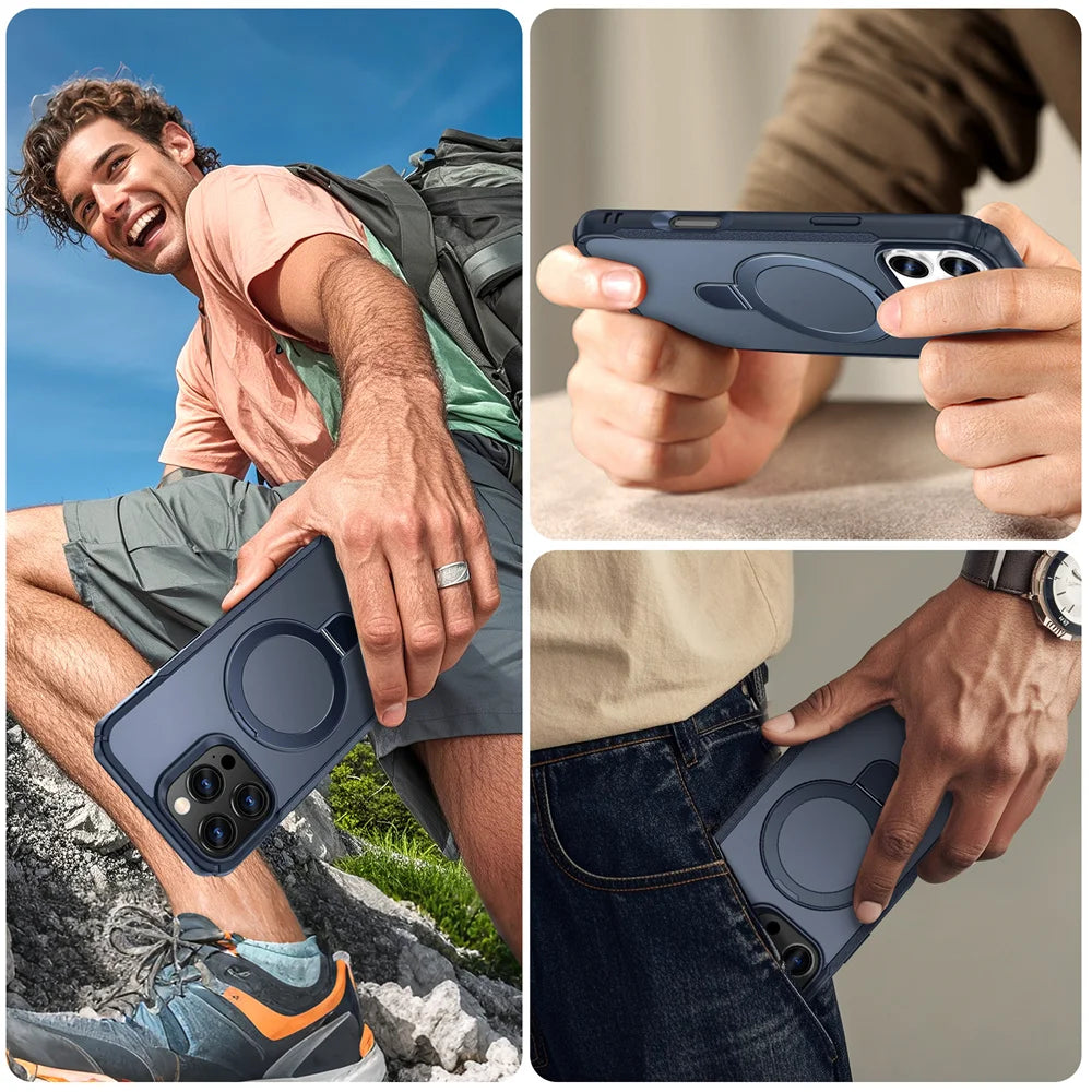 Etui do iPhone z podstawką MagSafe – magnetyczne, składane, ochrona 360°