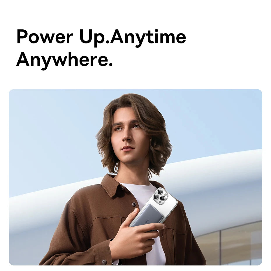 Baseus Power Bank 5000mAh 15W Magnetyczny Wireless