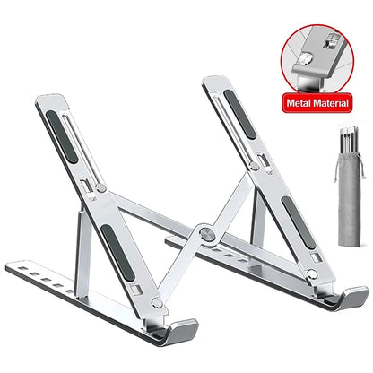 Podstawka pod laptopa aluminiowa składana regulowana - chłodząca
